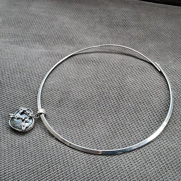 Etsy Floating Heart Bangle Necklace - Picture 10 of 15